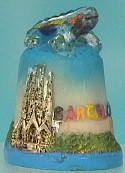 CATEDRAL Y EL DRAGON DE GAUDI ENCIMA