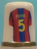CAMISETA DE CARLES PUYOL. FUTBOLISTA DEL BAR&Ccedil;A.